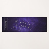 Zodiac Lila Virgo | Kosmisches Astrologie Horoskop Yogamatte (Vorderseite (Horizontal))