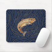 Zodiac Lmon | Handgezeichnet Lachsmousepad Mousepad (Mit Mouse)