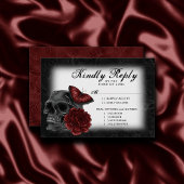 Zodiac Magic Crimson | Henna Red Gothic Entree RSVP Karte