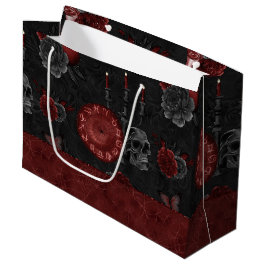 Zodiac Magic Crimson | Henna Red Gothic Skull Rose Große Geschenktüte