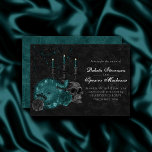 Zodiac Magic | Dunkelgrüne, Aquamarine Rose des Sc Einladung<br><div class="desc">Eine tolle Art, jedes Ereignis oder Ihren Alltag zu personalisieren! Eine raffinierte Palette an abstrakten, gemischten Texturen verleiht dem Ganzen den perfekten Pop für Ihren persönlichen Stil. Auch auf Schulbedarf/Büroausstattung oder Dekoration übertragbar für einen bequemen Zuhause-Umkleideraum! Für andere Produkte oder Farben besuchen Sie den JustFharryn Store @ Zazzle oder kontaktieren...</div>
