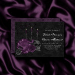 Zodiac Magic | Dunkle Lila Pflaumengotik Rose Einladung<br><div class="desc">Eine tolle Art, jedes Ereignis oder Ihren Alltag zu personalisieren! Eine raffinierte Palette an abstrakten, gemischten Texturen verleiht dem Ganzen den perfekten Pop für Ihren persönlichen Stil. Auch auf Schulbedarf/Büroausstattung oder Dekoration übertragbar für einen bequemen Zuhause-Umkleideraum! Für andere Produkte oder Farben besuchen Sie den JustFharryn Store @ Zazzle oder kontaktieren...</div>