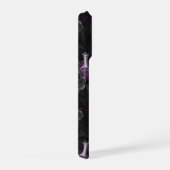 Zodiac Magic | Dunkle Lila Pflaumengotik Rose iPhone Hülle (Rechte Seite)