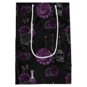 Zodiac Magic | Dunkle Lila Pflaumengotik Rose Mittlere Geschenktüte (Rückseite)