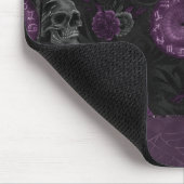 Zodiac Magic | Dunkle Lila Pflaumengotik Rose Mousepad (Ecke)