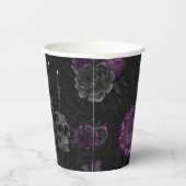 Zodiac Magic | Dunkle Lila Pflaumengotik Rose Pappbecher (Rechts)