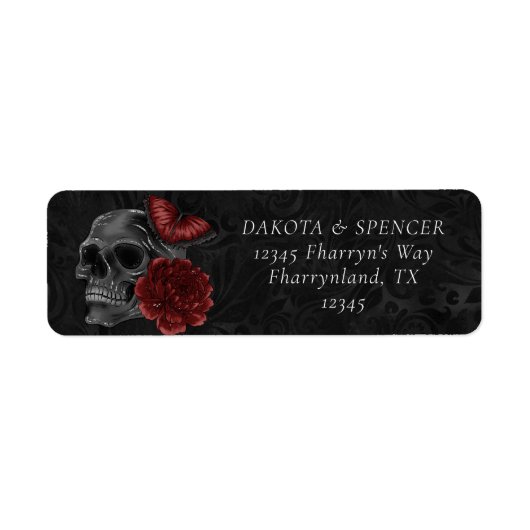 Zodiac Magic | Henna Red Gothic Skull Rose Tränke (Vorne)