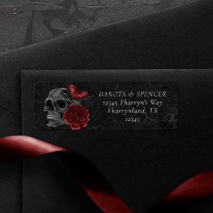 Zodiac Magic Henna Red Gothic Skull Rose Tränke