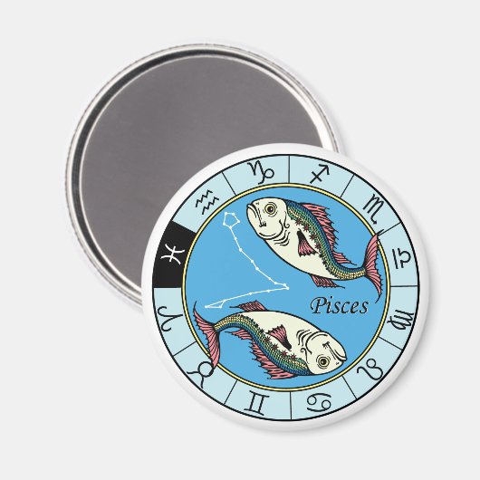 Zodiac Magnet (Vorderseite/Rückseite)