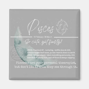 Zodiac magnet- pisces magnet