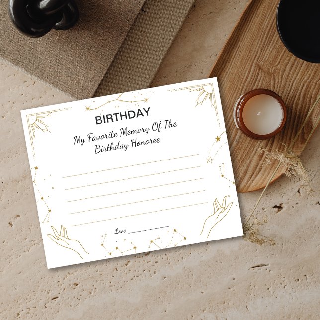 Zodiac meine Lieblingsgedächtnis der Geburtstagskü (Zodiac My Favorite Memory Of The Birthday Honoree )