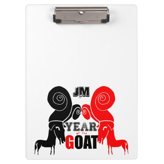 Zodiac Monogram ClipB Klemmbrett (Vorderseite)