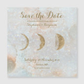 Zodiac Moon Blue Celestial Save the Date Magnet (Vorderseite)