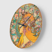 Zodiac, Mucha Große Wanduhr (Winkel)