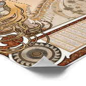 Zodiac: Muchas Ikonisches Jugendstil-Meisterwerk Poster (Ecke)