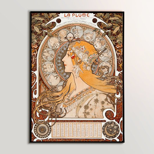 Zodiac: Muchas Ikonisches Jugendstil-Meisterwerk Poster