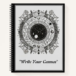 Zodiac-Muster: kompliziertes Himmelsdesign Notizblock