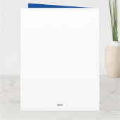 Zodiac Old World Birthday Sun Signs Blue + Name Karte (Rückseite)