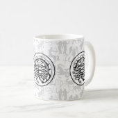 Zodiac Pattern Z02 - Scorpio.w Kaffeetasse (VorderseiteRechts)