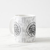 Zodiac Pattern Z02 - Scorpio.w Kaffeetasse (Vorderseite Links)