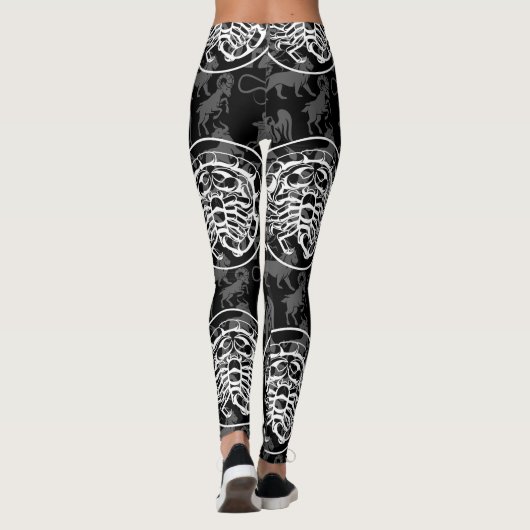 Zodiac Pattern Z02 - Scorpio.w Leggings (Rückseite)