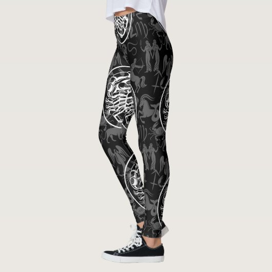 Zodiac Pattern Z02 - Scorpio.w Leggings (Links)