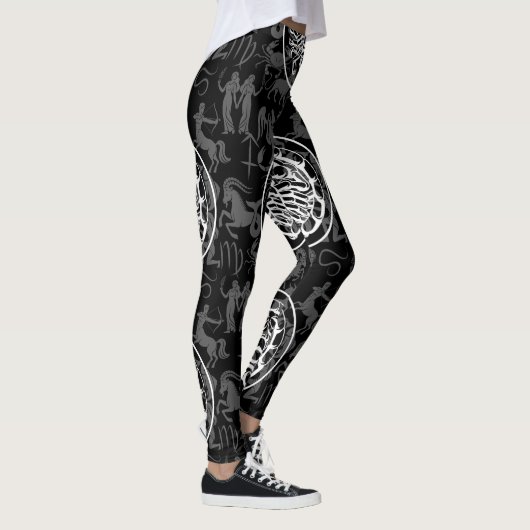Zodiac Pattern Z02 - Scorpio.w Leggings (Rechts)