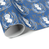 Zodiac Pattern Z02 - Virgo.b Blue BG Geschenkpapier (Rolleneckpunkt)