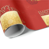 Zodiac Pig Papercut Chinese Year 2019 Wrapping P Geschenkpapier (Rolleneckpunkt)