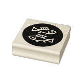 Zodiac Pisces Circle Rubber Briefmarke Gummistempel (Stempel)