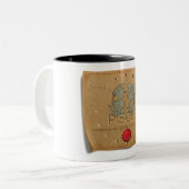 Zodiac - Pisces - Coffee Mug Zweifarbige Tasse (Vorderseite Links)