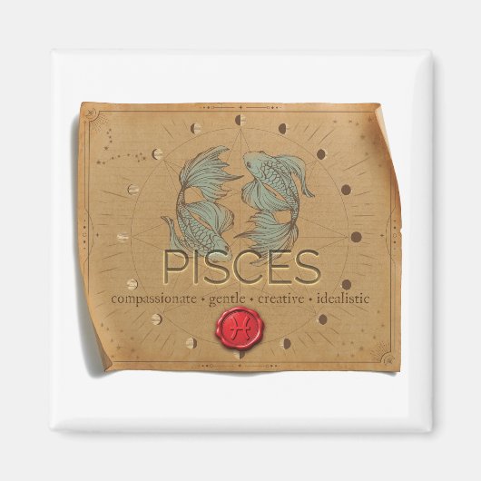 ZODIAC - Pisces - Magnet (Vorne)