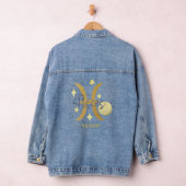 Zodiac Pisces Modern Personalisiert Jean Denim Jeansjacke (Hangar)