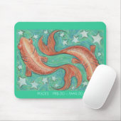 Zodiac Pisces mousepad dates (Mit Mouse)