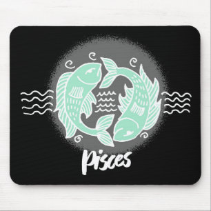 Zodiac Pisces Symbol Mousepad