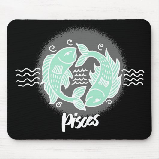 Zodiac Pisces Symbol Mousepad (Vorne)