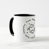 Zodiac Pisces Tasse (Vorderseite Links)