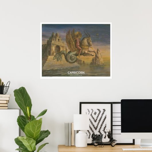 Zodiac Poster - Capricorn (Heimbüro)