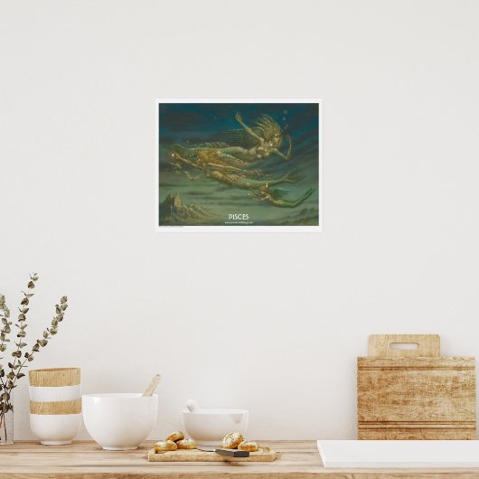 Zodiac Poster - Fische (Küche)