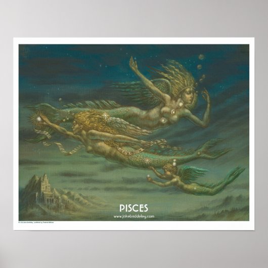 Zodiac Poster - Fische (Vorne)