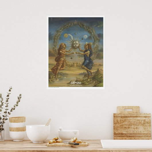 Zodiac Poster - Gemini (Küche)