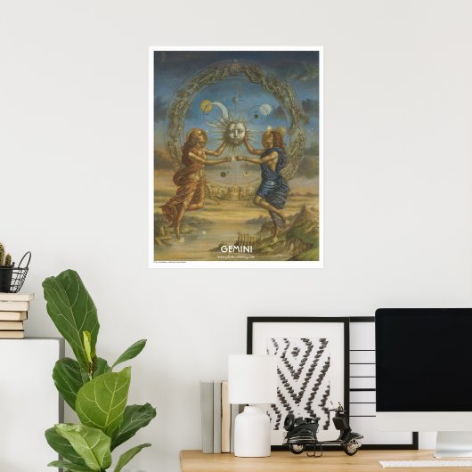 Zodiac Poster - Gemini (Heimbüro)