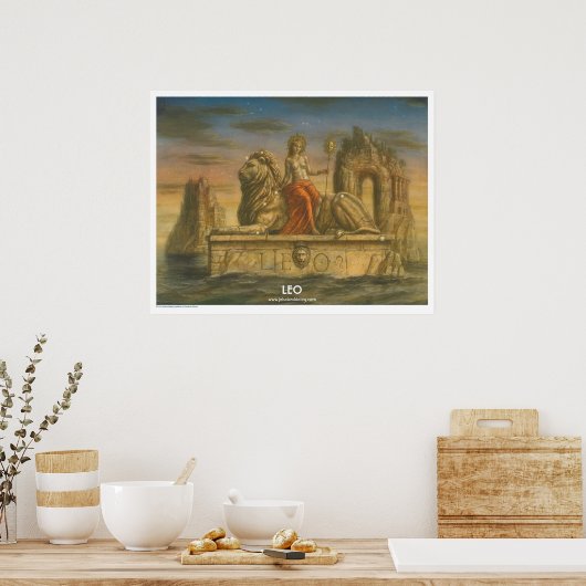 Zodiac Poster - Leo (Küche)