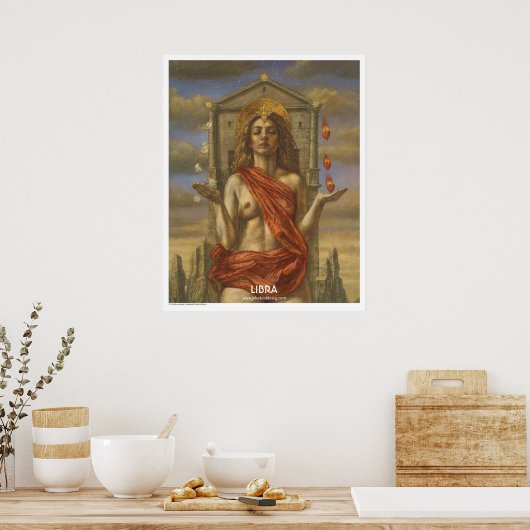 Zodiac Poster - Libra (Küche)