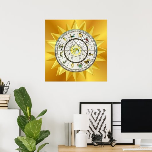 Zodiac-Poster Poster (Heimbüro)