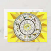 Zodiac Postkarte (Vorne/Hinten)