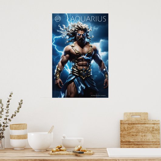 Zodiac-Power: Aquarius Poster (Küche)