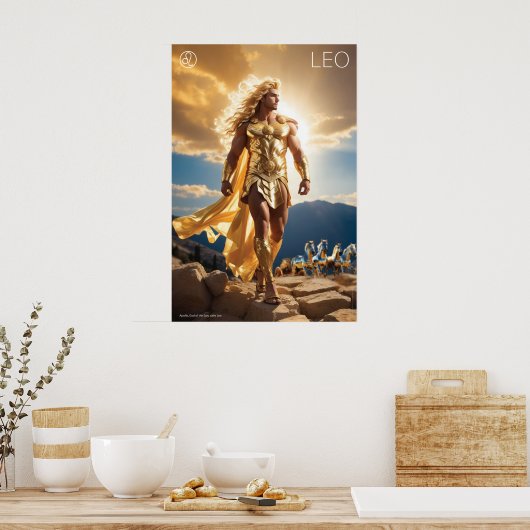 Zodiac Power: Leo Poster (Küche)