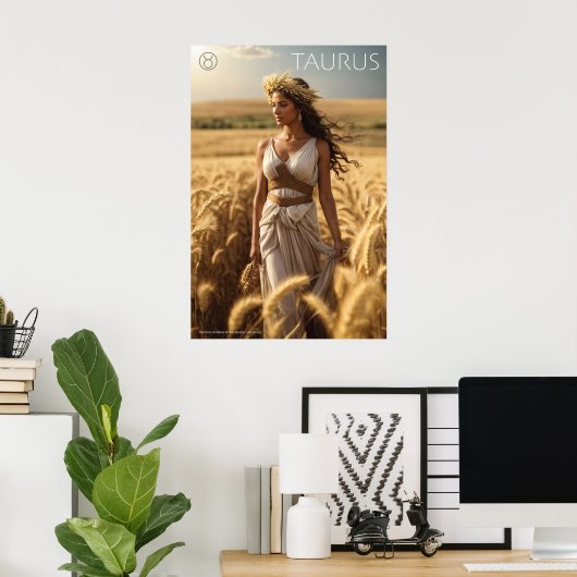 Zodiac-Power: Taurus Poster (Heimbüro)