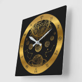 Zodiac Quadratische Wanduhr (Winkel)